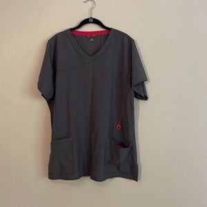 Carhartt grey scrub top 2x